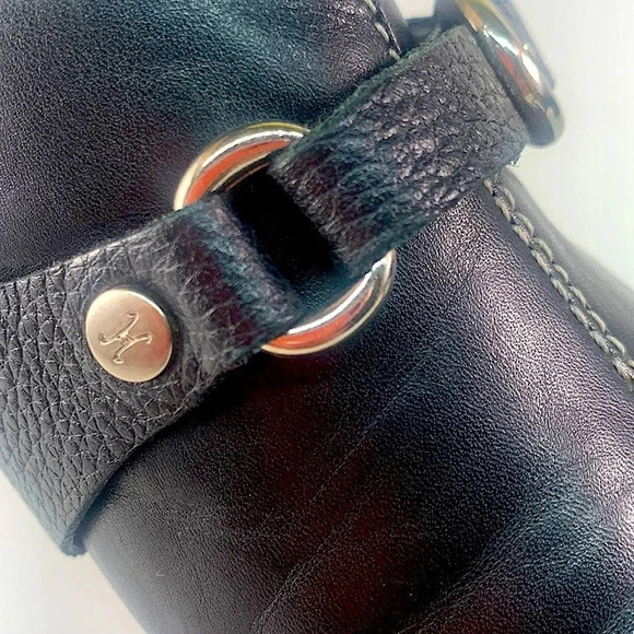 Cole Haan Leather Kitten Heels Mules Clog Slip On Shoes Women Size 8.5 B Black - Picture 9 of 14